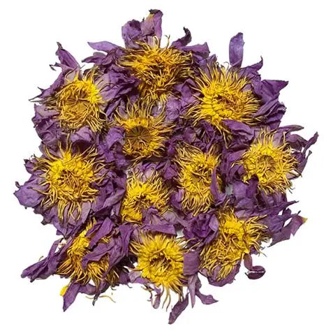 Organic Dried Blue Lotus Flowers Nymphaea Caerulea Whole Herbal Tea Flower