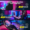 GTRACING Gaming Chair with Footrest, Ergonomic Computer Game Desk Chair, Reclining Gamer Chair Seat Height Adjustment, Swivel Rocker with Headrest and Lumbar, Purple