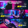 GTRACING Gaming Chair with Footrest, Ergonomic Computer Game Desk Chair, Reclining Gamer Chair Seat Height Adjustment, Swivel Rocker with Headrest and Lumbar, Purple