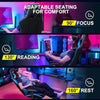 GTRACING Gaming Chair with Footrest, Ergonomic Computer Game Desk Chair, Reclining Gamer Chair Seat Height Adjustment, Swivel Rocker with Headrest and Lumbar, Purple