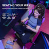 GTRACING Gaming Chair with Footrest, Ergonomic Computer Game Desk Chair, Reclining Gamer Chair Seat Height Adjustment, Swivel Rocker with Headrest and Lumbar, Purple