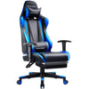 GTRACING Gaming Chair with Footrest, Ergonomic Computer Game Desk Chair, Reclining Gamer Chair Seat Height Adjustment, Swivel Rocker with Headrest and Lumbar, Purple