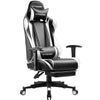 GTRACING Gaming Chair with Footrest, Ergonomic Computer Game Desk Chair, Reclining Gamer Chair Seat Height Adjustment, Swivel Rocker with Headrest and Lumbar, Purple