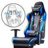 GTRACING Gaming Chair with Footrest, Ergonomic Computer Game Desk Chair, Reclining Gamer Chair Seat Height Adjustment, Swivel Rocker with Headrest and Lumbar, Purple